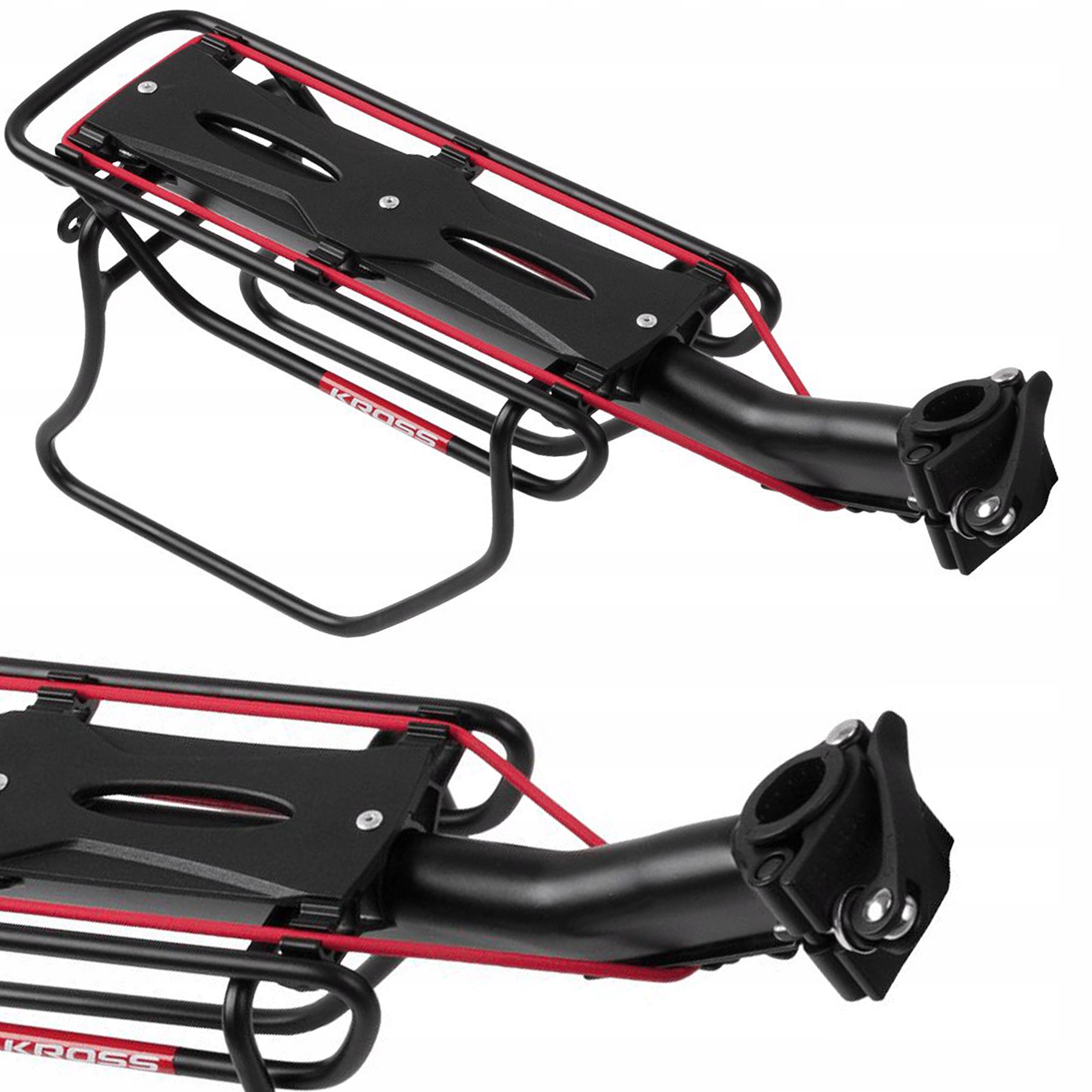 Bagażnik rowerowy Kross Libertyrack 300 24-29' czarny do 10kg