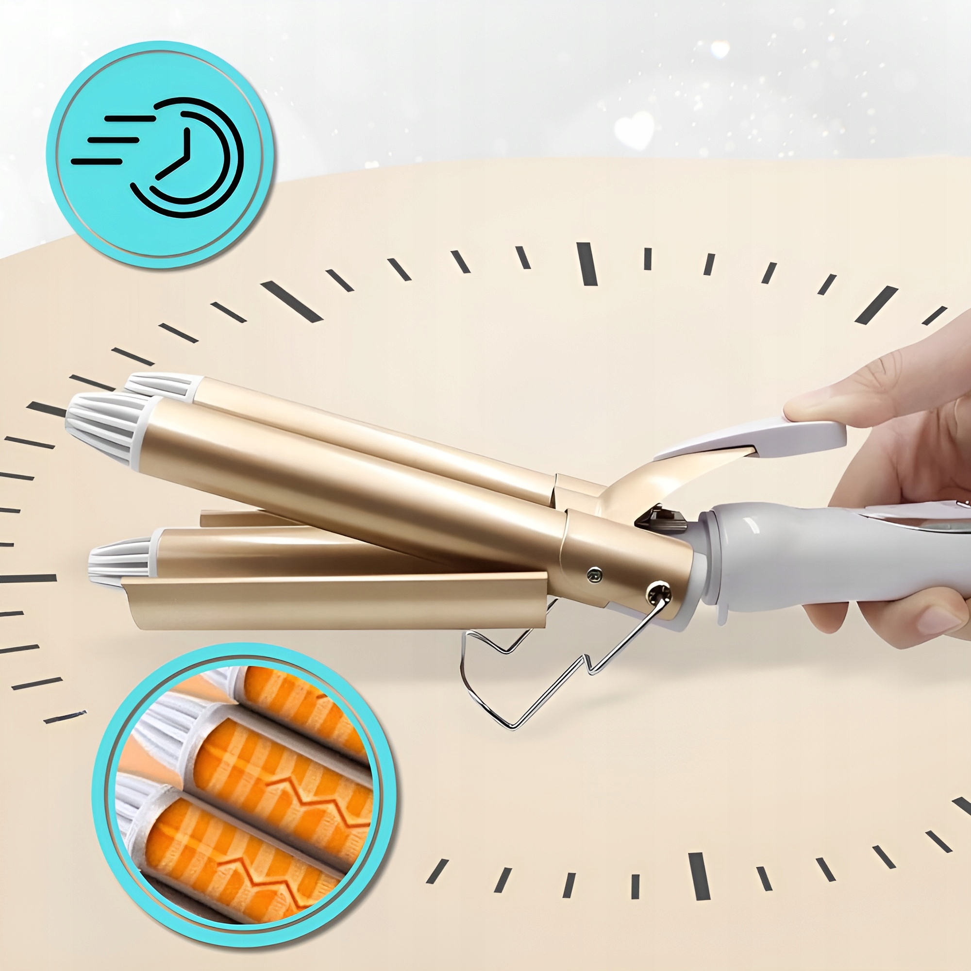 HAJSÜTŐVAS KEMEI INVERTER KERÁMIA HAJSÜTŐVAS 45W TPC 170-220 °C Csomagolás állapota eredeti