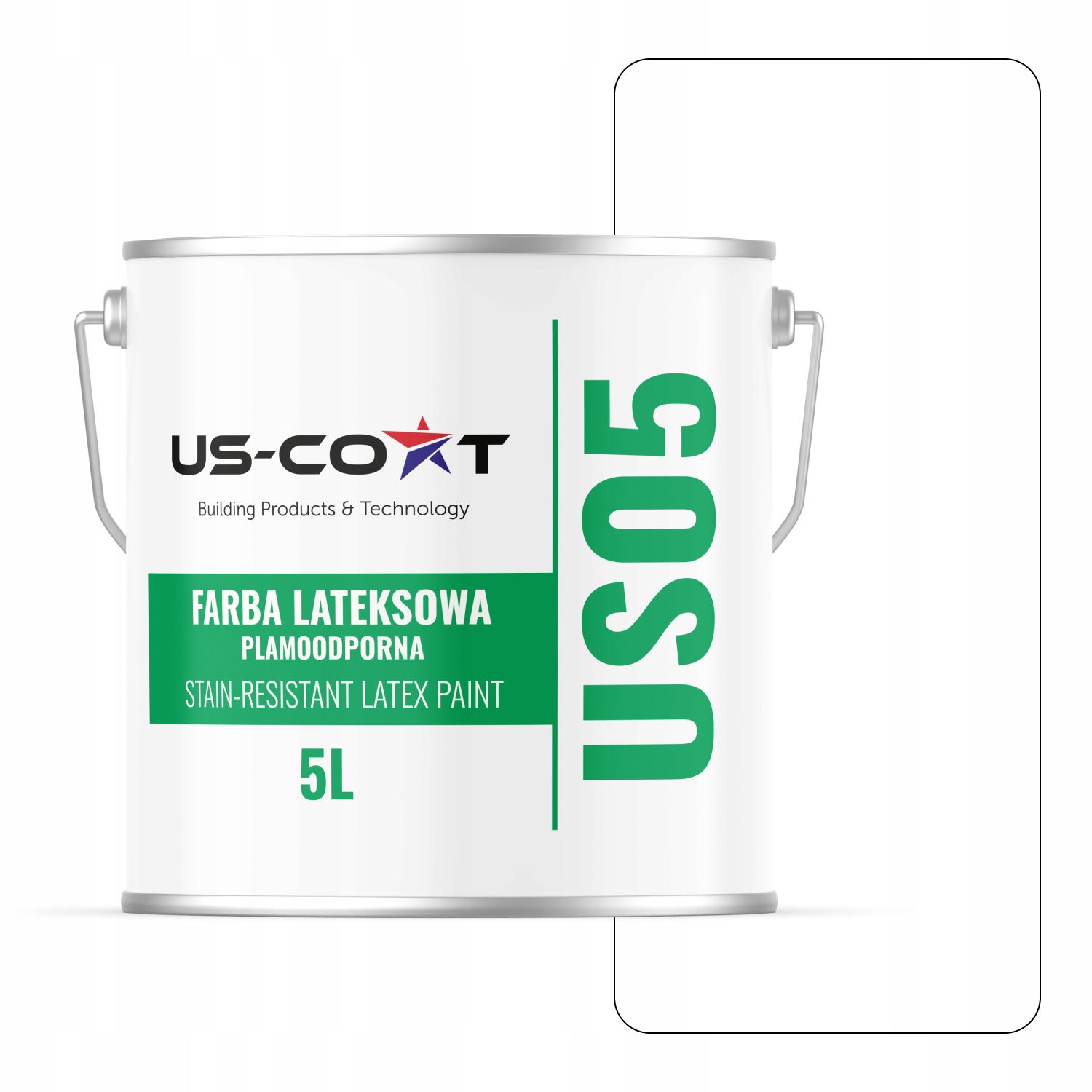 Barva Odolná Proti Skvrnám Sněhová Bílá Mat 5L Polský Výrobce