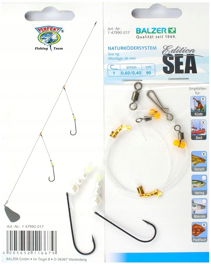 SURFCASTING ŁOWIENIE Z PLAŻY SYSTEM B-017