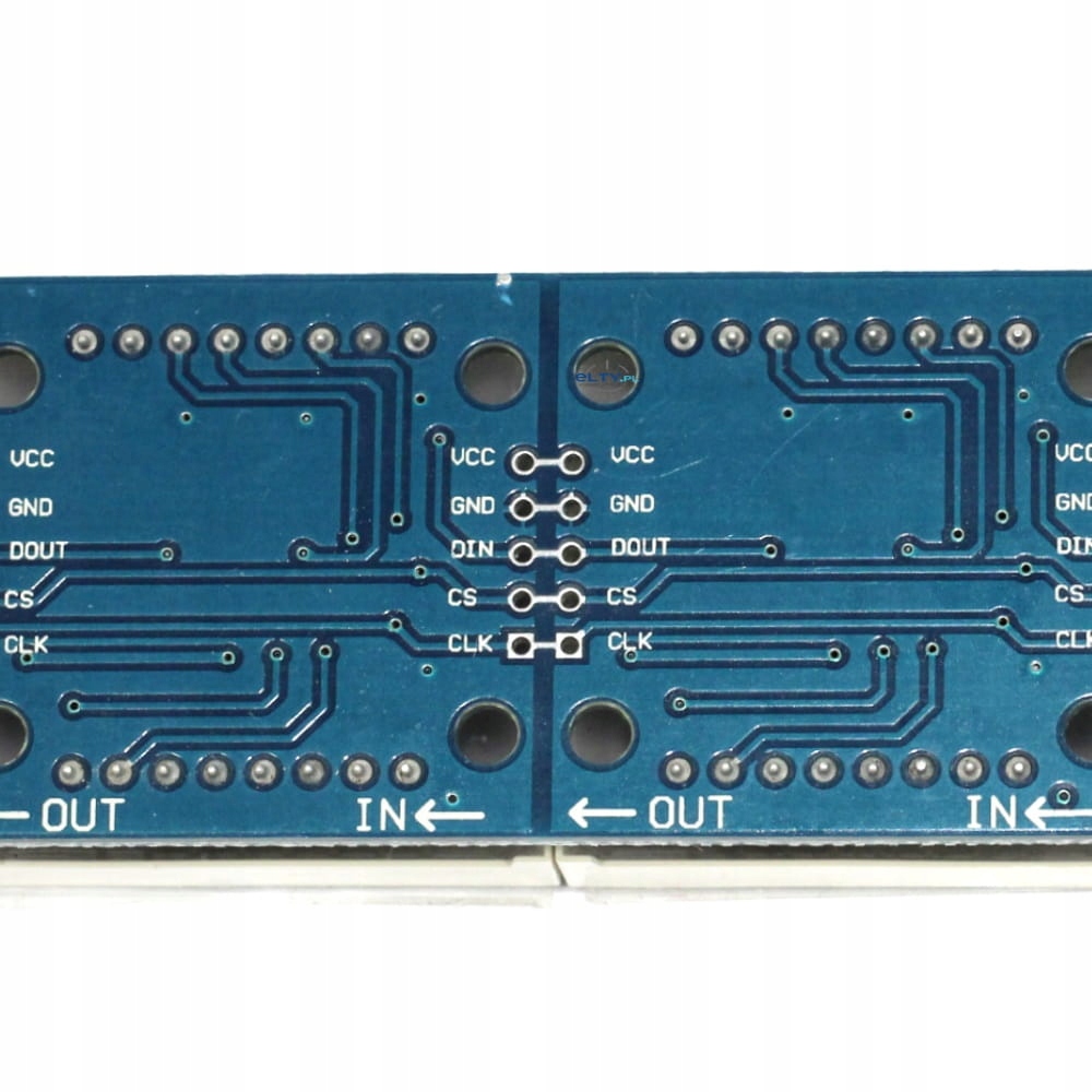 Matryca LED 32x8 z MAX7219, niebieska Model Matryca LED 8x32 niebieska MAX7219