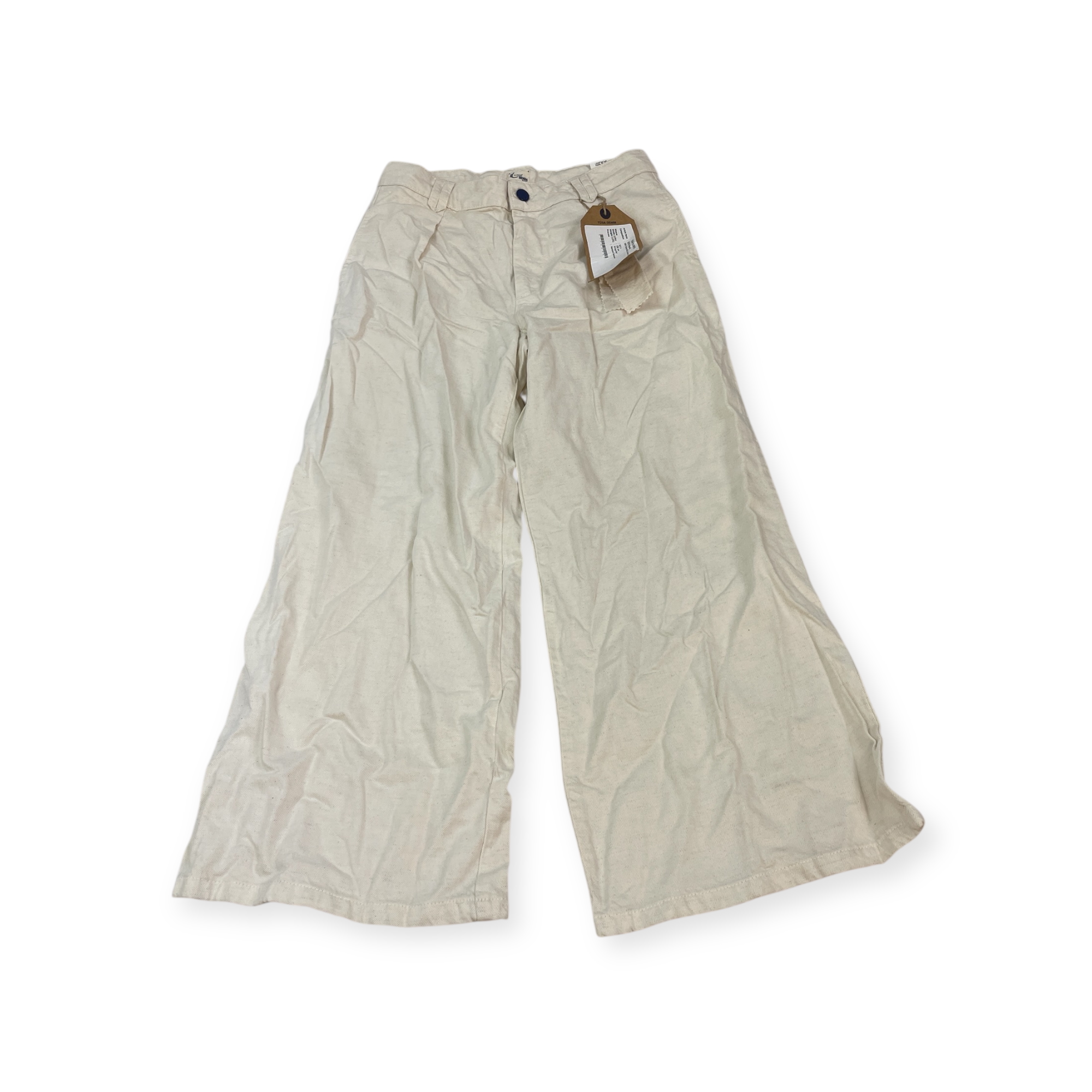 Dámské kalhoty Tusa Denim široké ecru velikost S