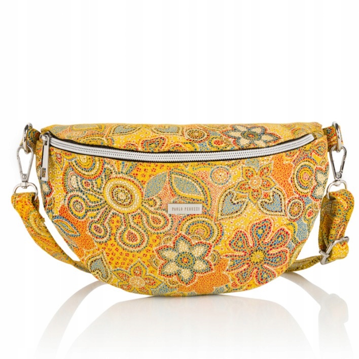 MODNA SKÓRZANA SASZETKA DAMSKA NERKA Z-15-U Marka Paolo Peruzzi