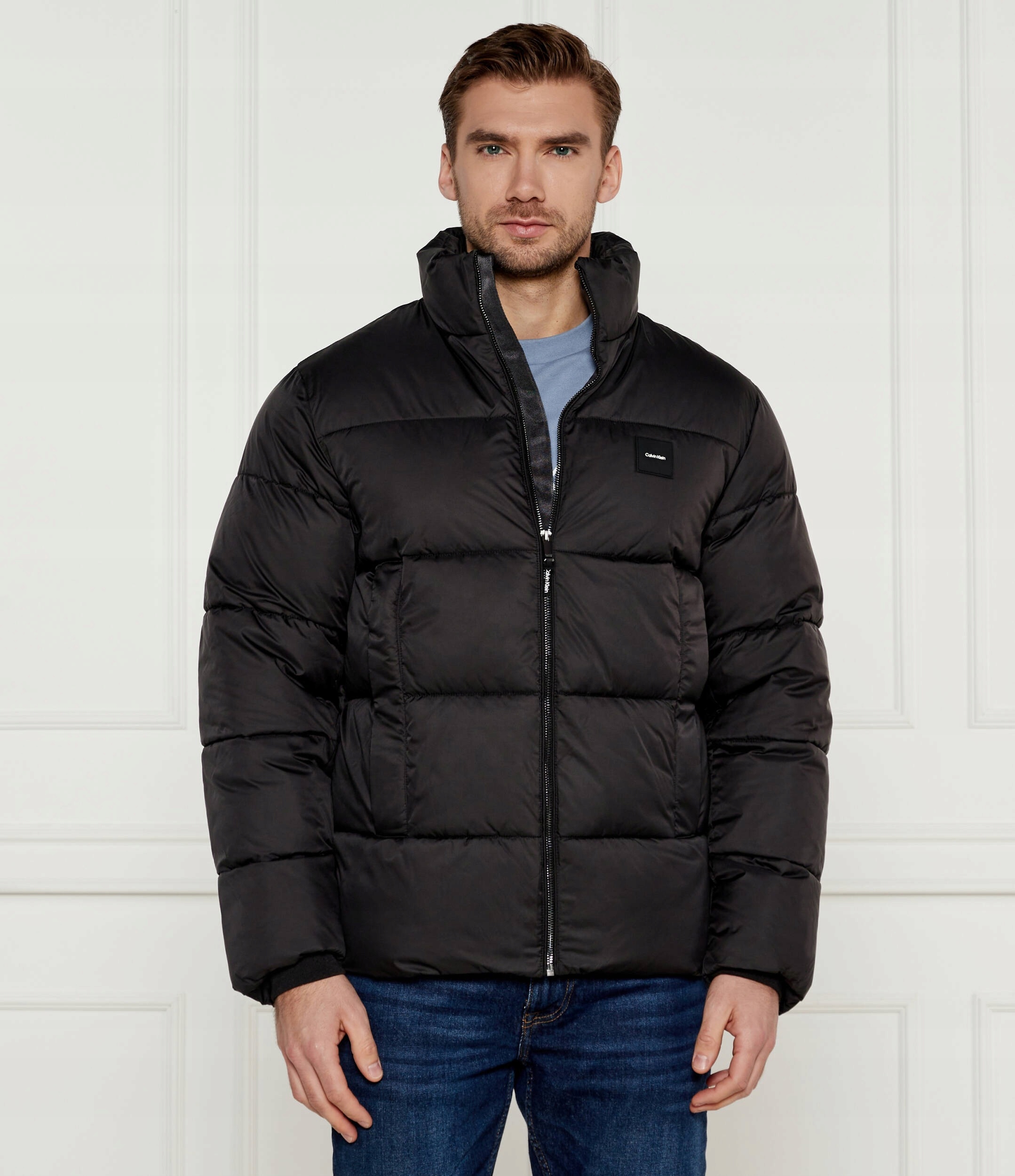 Calvin Klein Nová Péřová Bunda Quilt Puffer K10K113472 Beh R XL