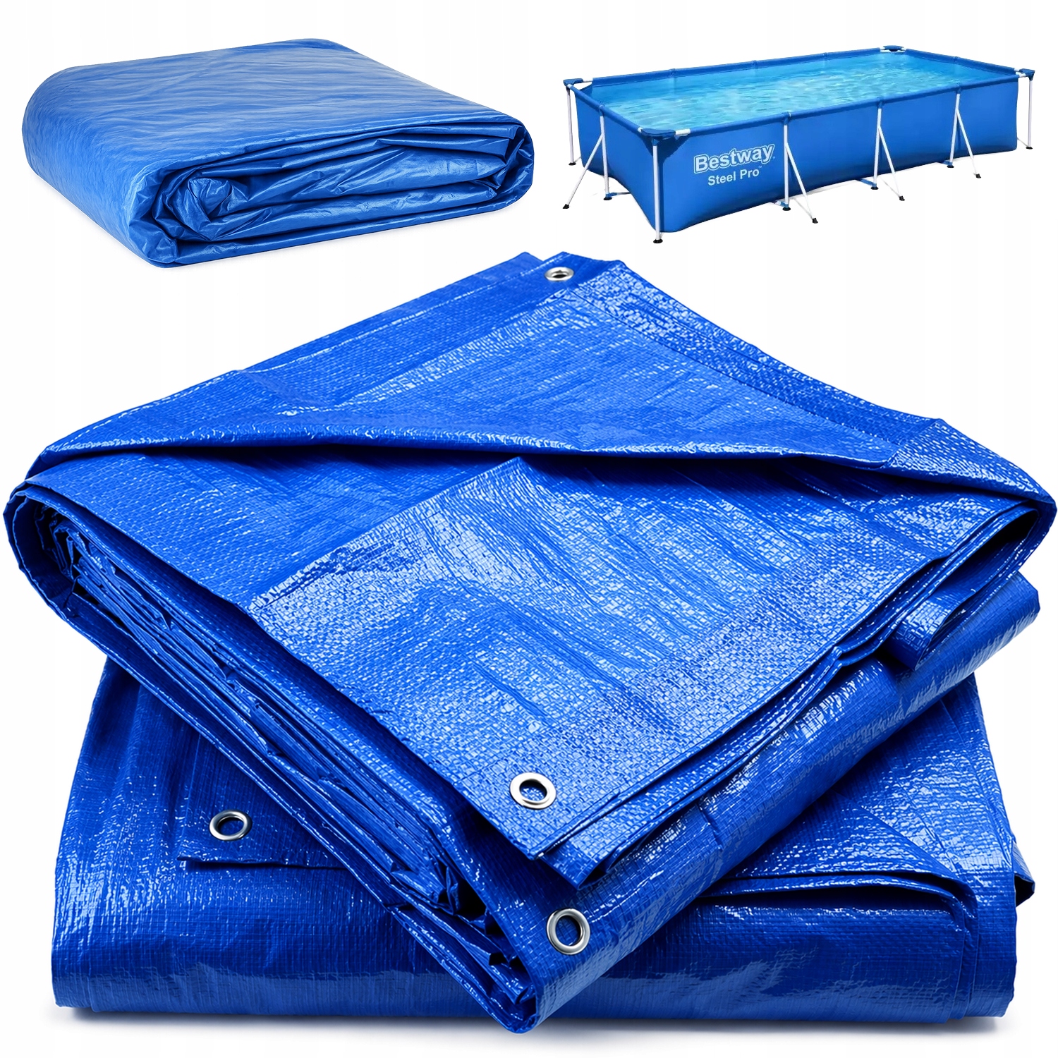 Bezpečnostní Kryt Krycí Plachta Plachty Do Bazénu Bestway Steel Pro 4X2 M