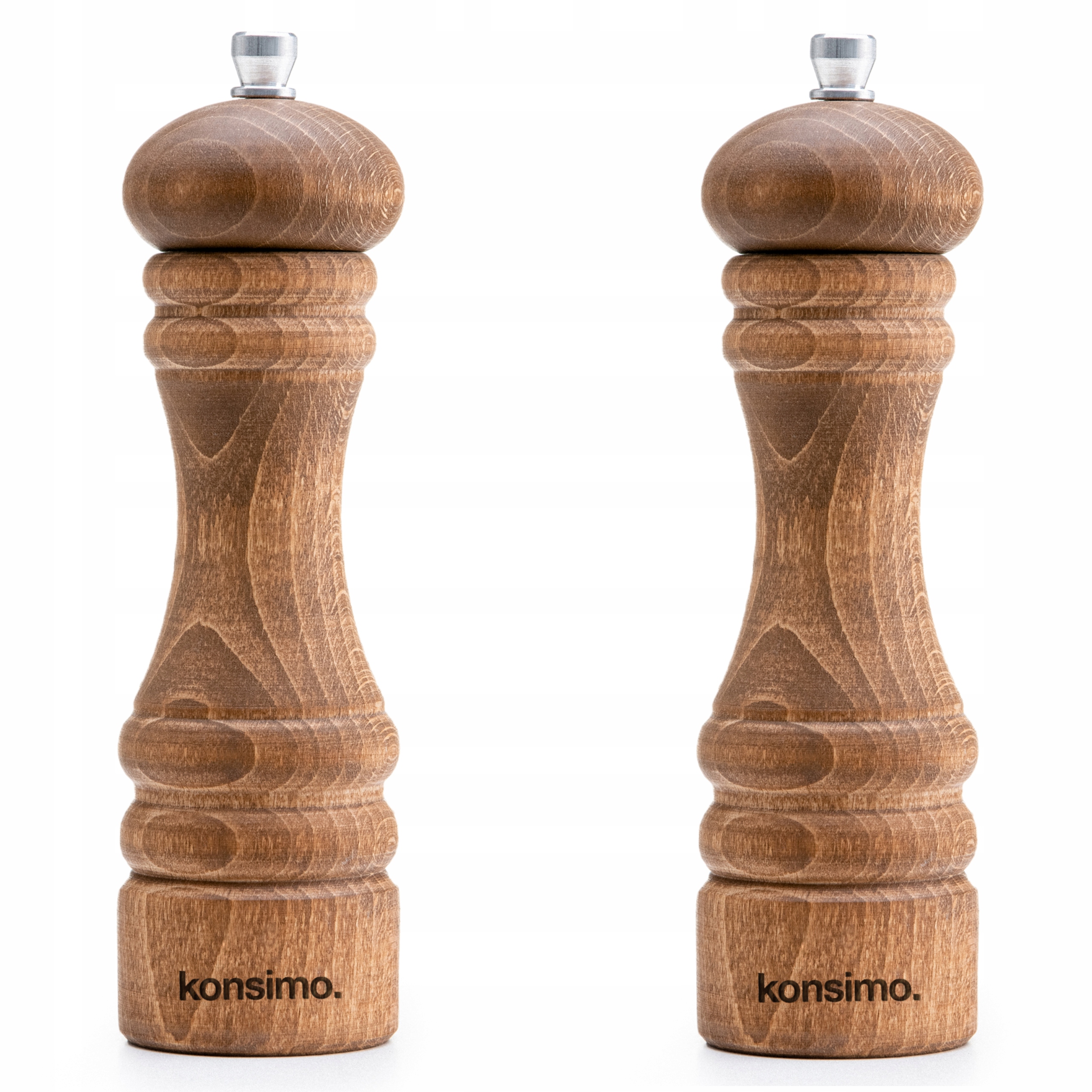 

Młynek do pieprzu i soli 2 szt. Drewniany 2w1 18cm