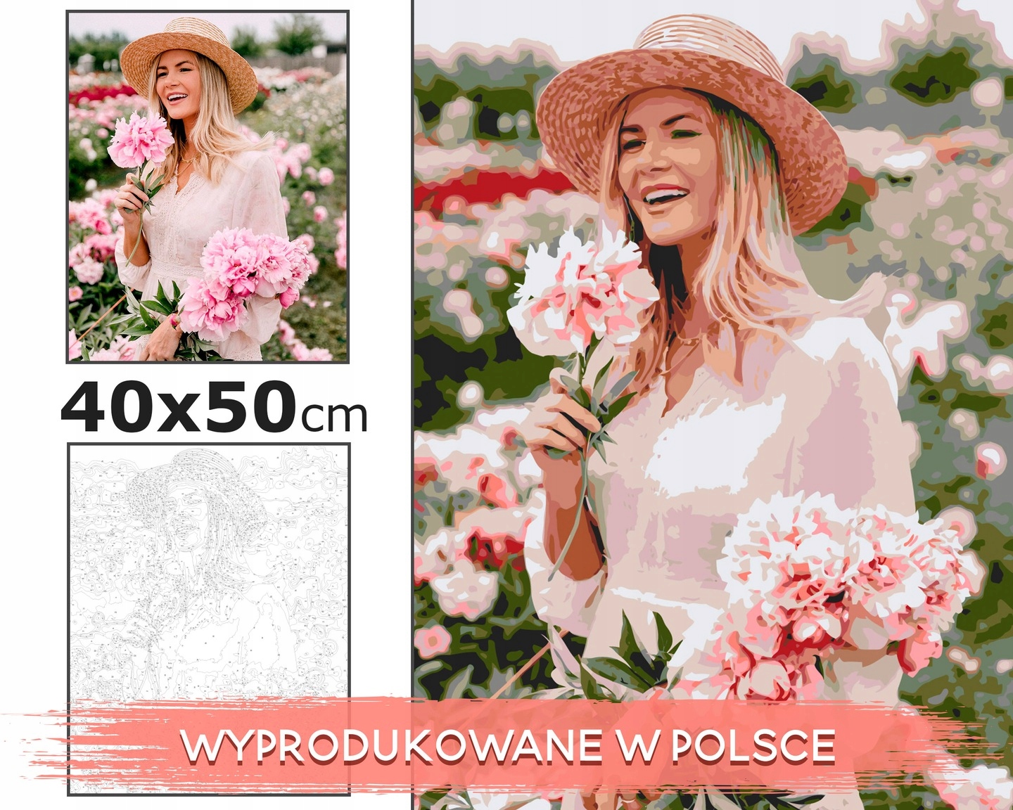 Malování Podle Čísel Z Fotografie 40x50 Na rámu
