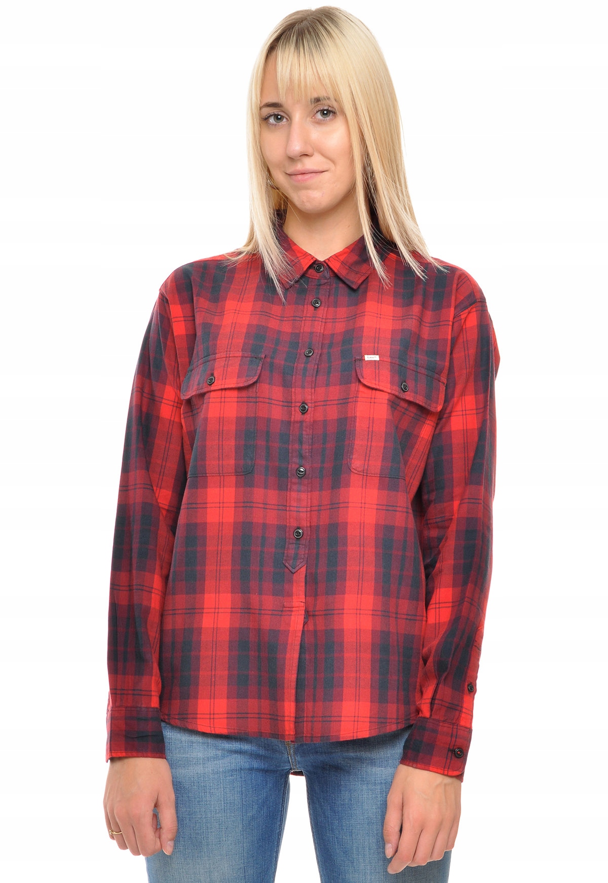 

Lee koszula red loose Two Pocket Shirt _ M 38