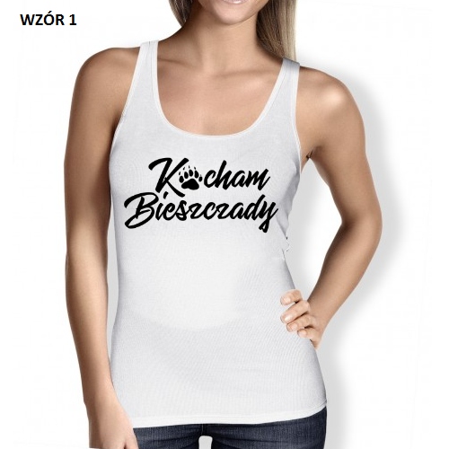 

Koszulka Damska Top Kocham Bieszczady Góry