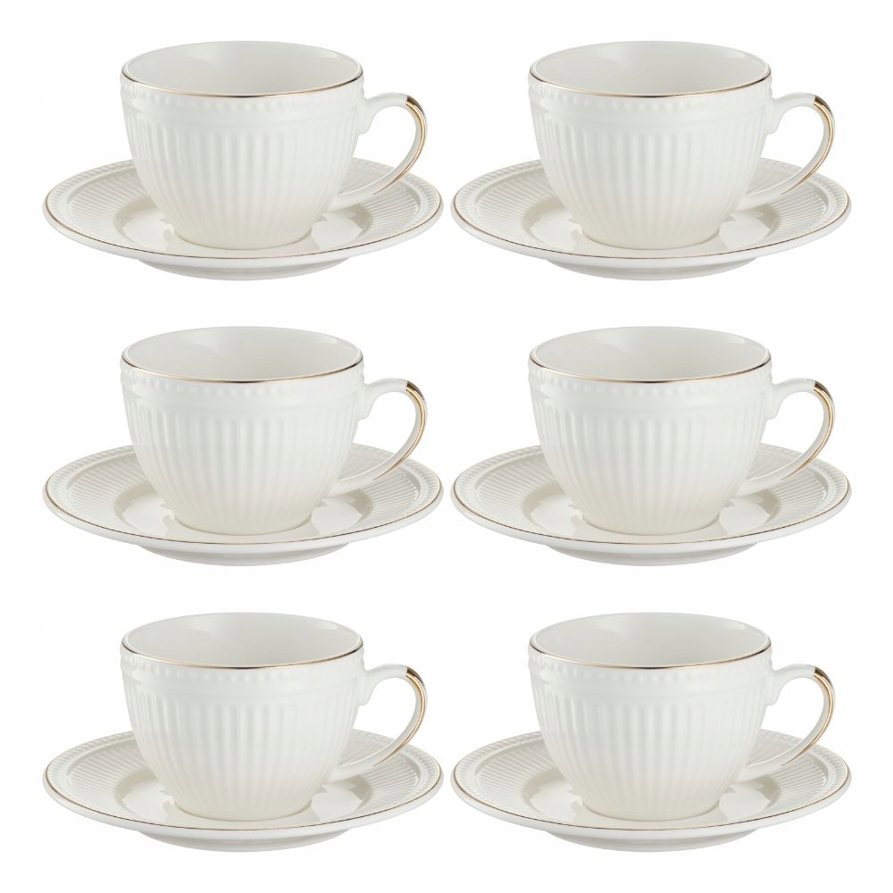 Villa Italia Sada porcelánových šálok 180 ml 6 kusov Eunice