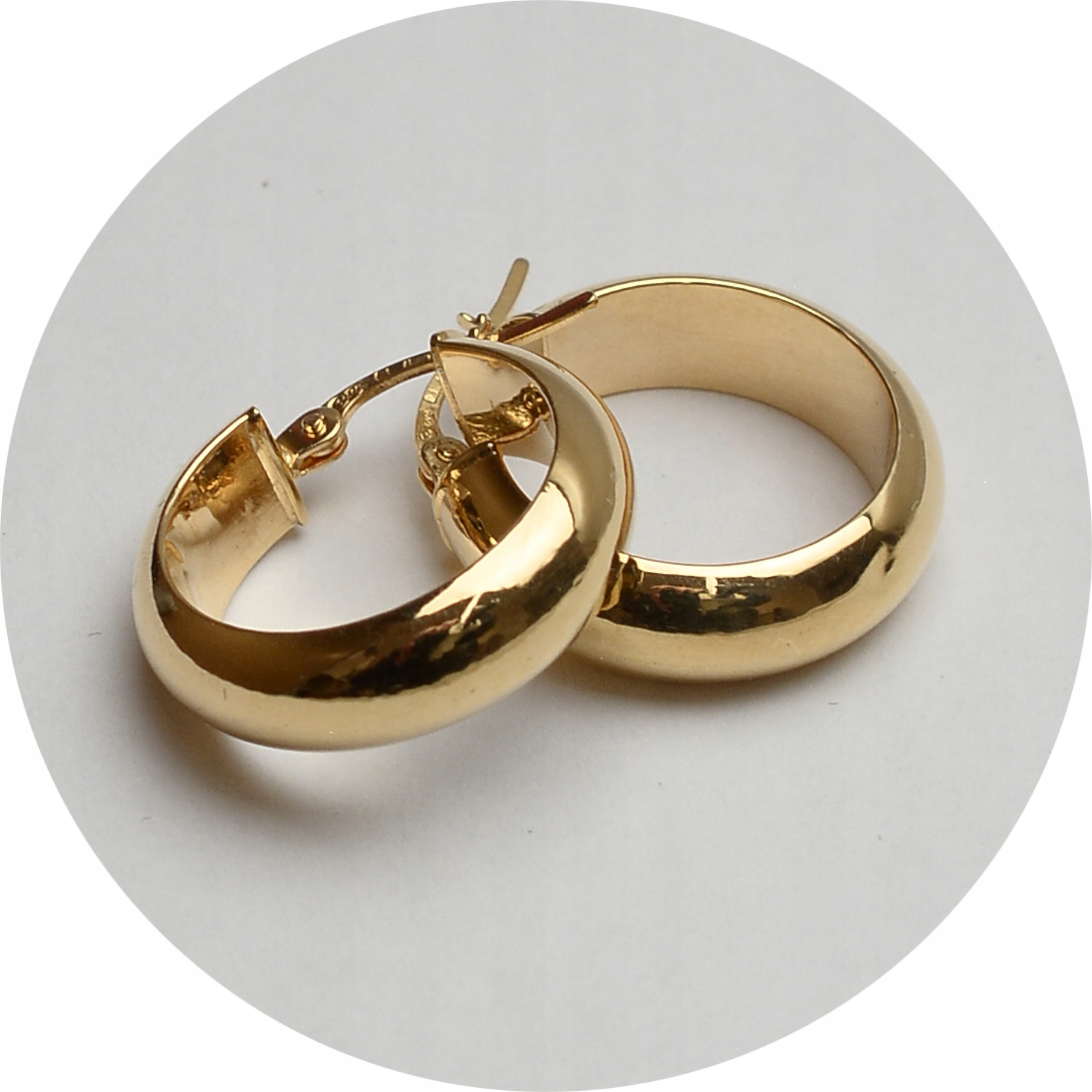 2.ed.ZŁOTE KOLCZYKI - KÓŁKA próba 750