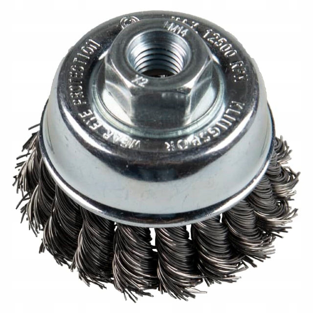 

Szczotka doczołowa Klingspor z nakrętką M14 65mm