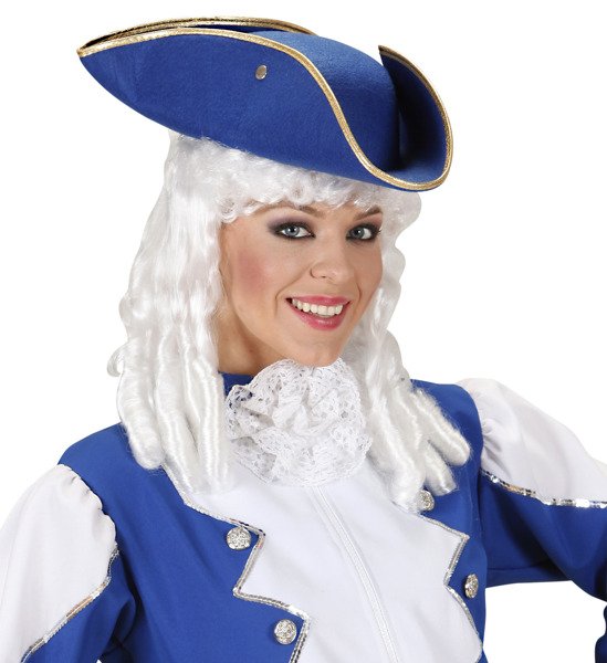 KAPELUSZ BAROKOWY PIRACKI TRIKORN NIEBIESKI BAROK Płeć uniseks