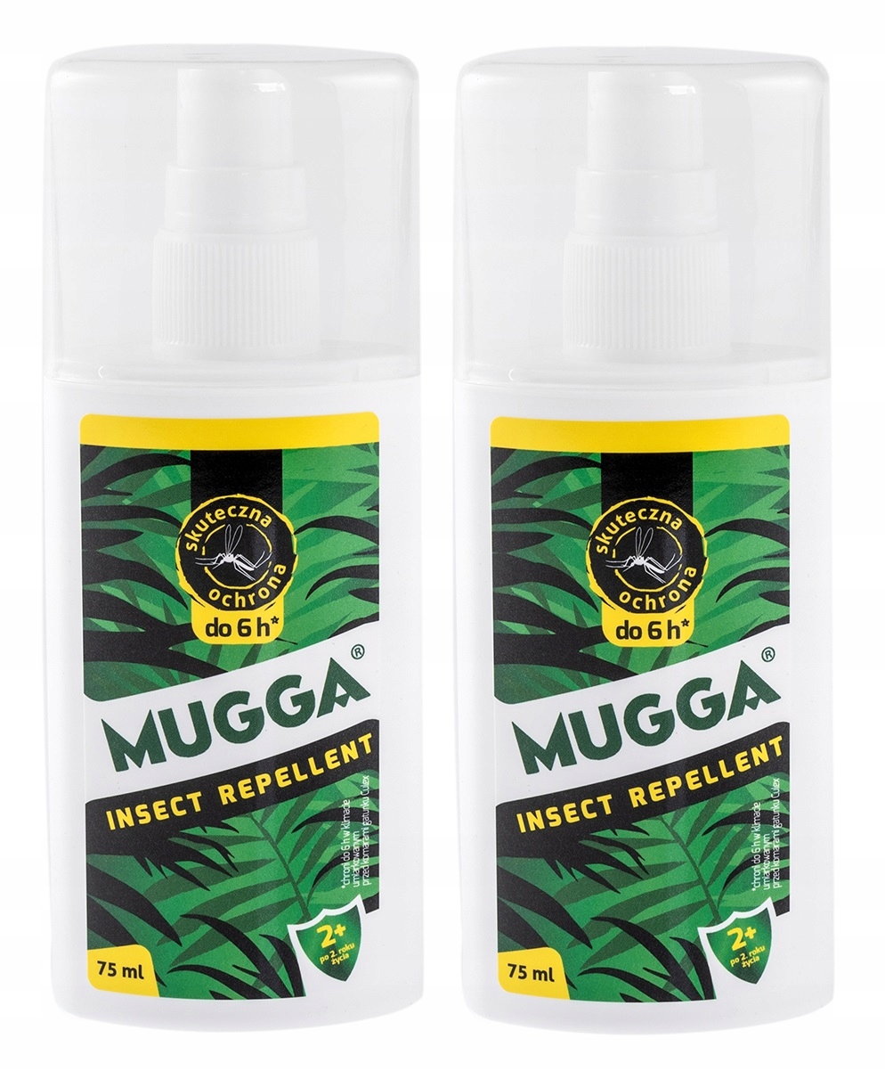 НАБОР 2 x Mugga Repellent 9,4% DEET 75 от клещей
