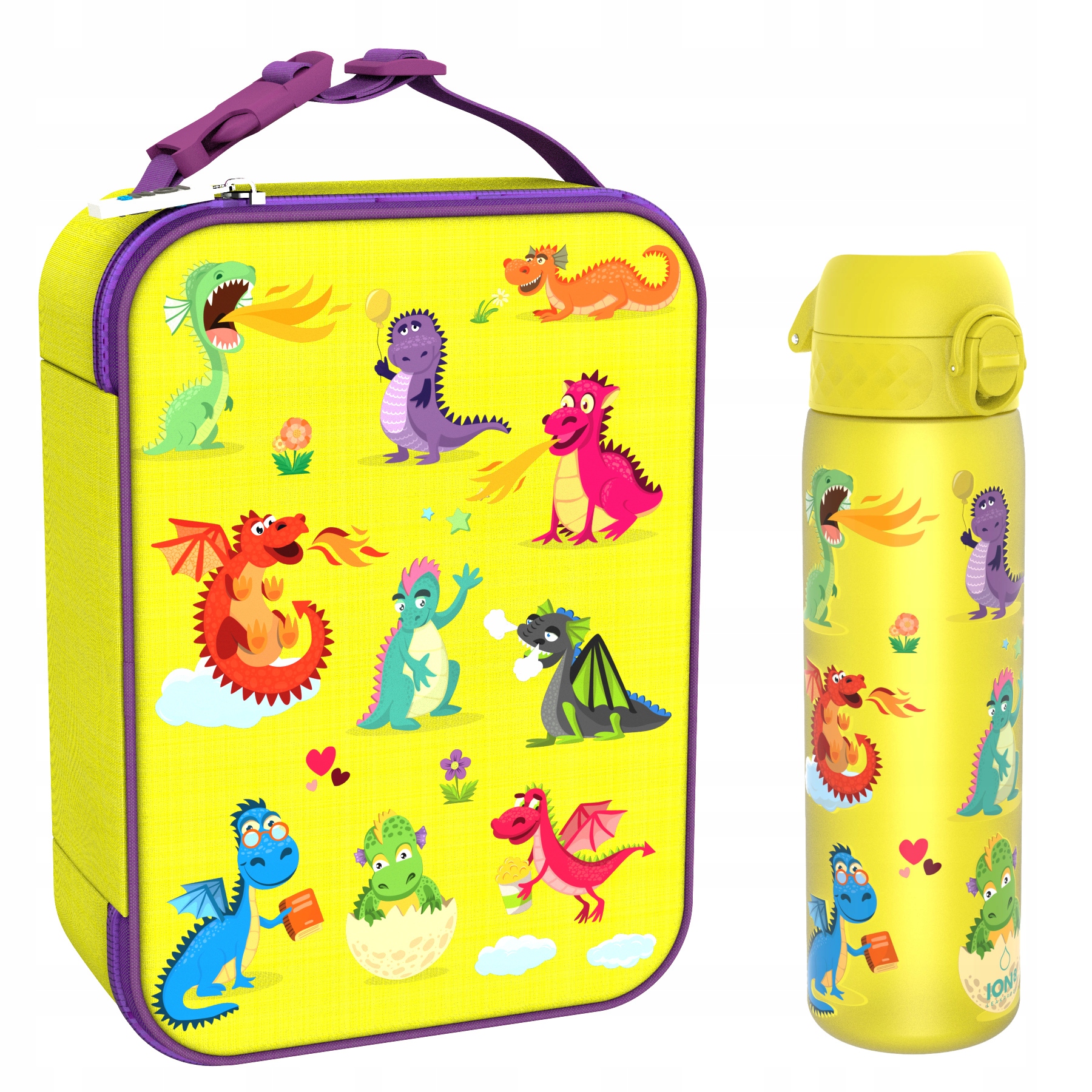 Bidon 0,5L Termiczna Torba Na Lunch Bag Śniadaniówkę Śniadanie Obiad ION8