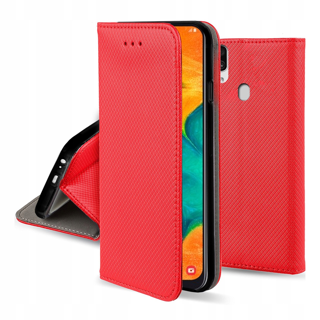 ETUI SMART MAGNET + SZKŁO do Samsung Galaxy A40 Marka Case