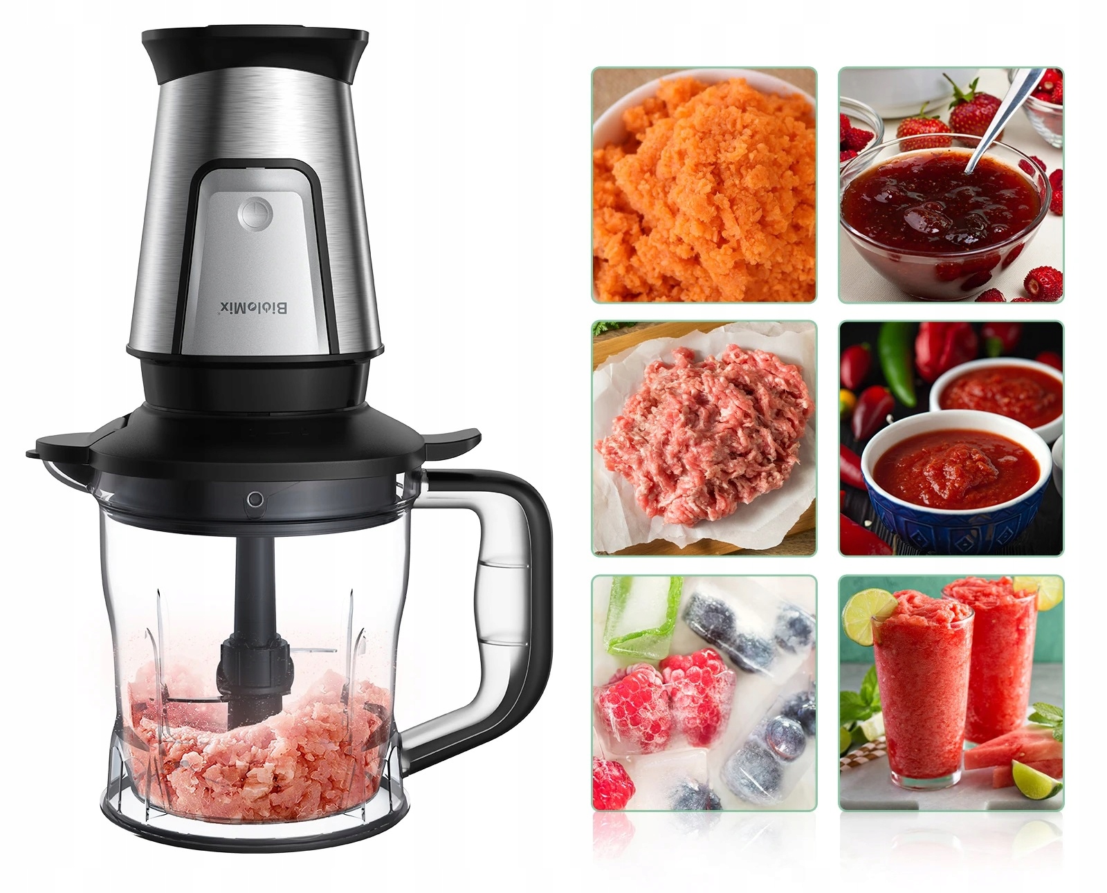 Mixér na koktejly Silný Smoothie Kalichový mixér 3v1 700W Šťávy
