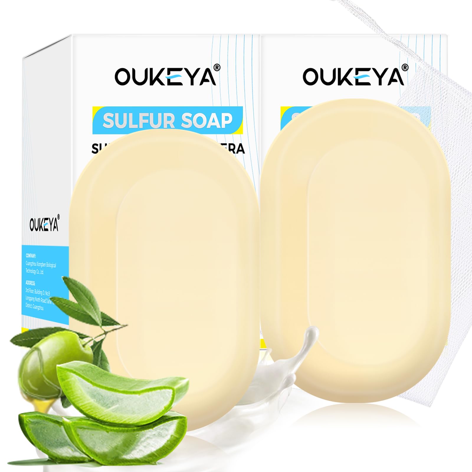 Sírové mýdlo Oukeya 10 pro mastnou a akné 2 x 115 g Sada