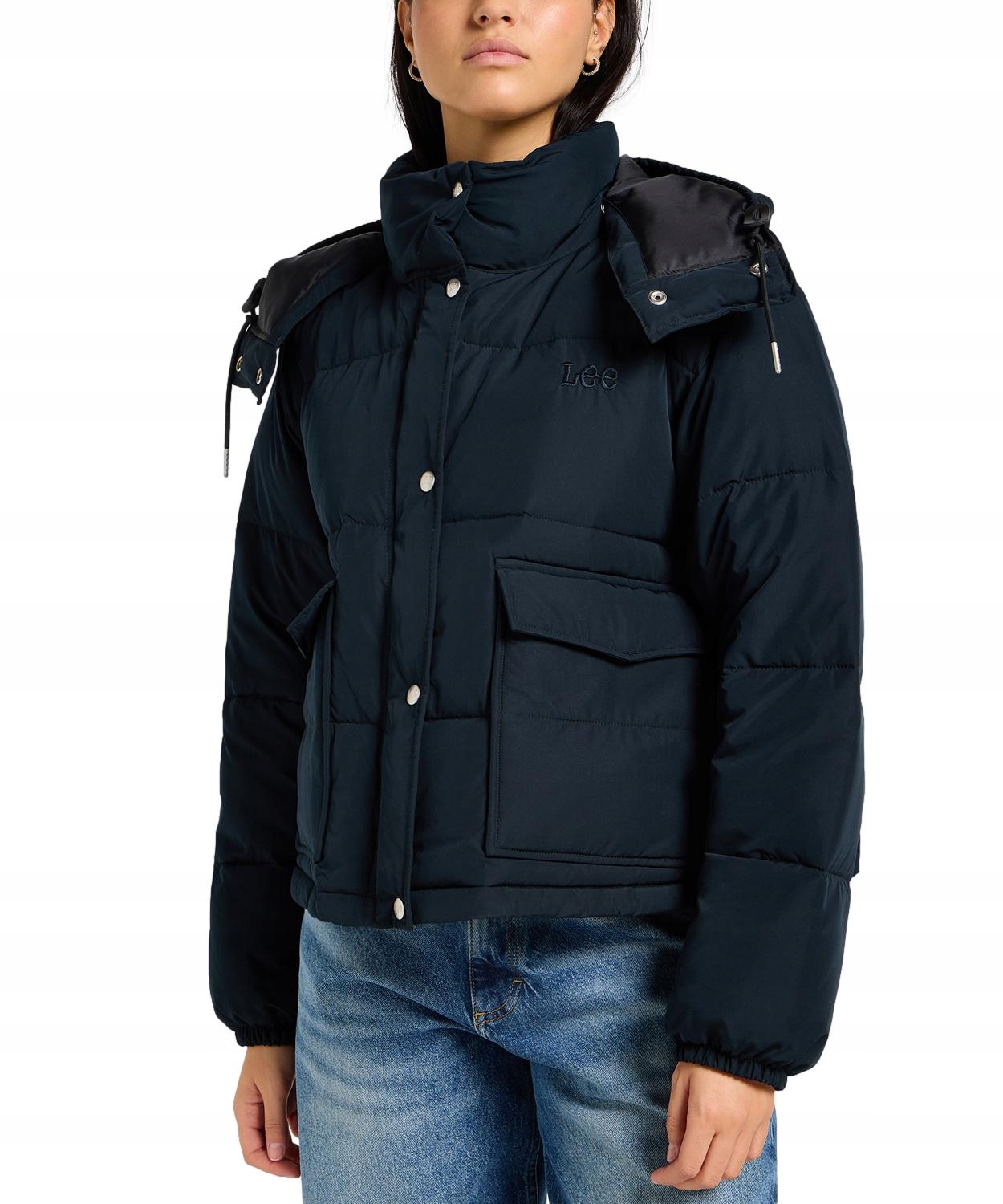 Bunda Lee Hooded Short Puffer 112355162 Unionall Black M