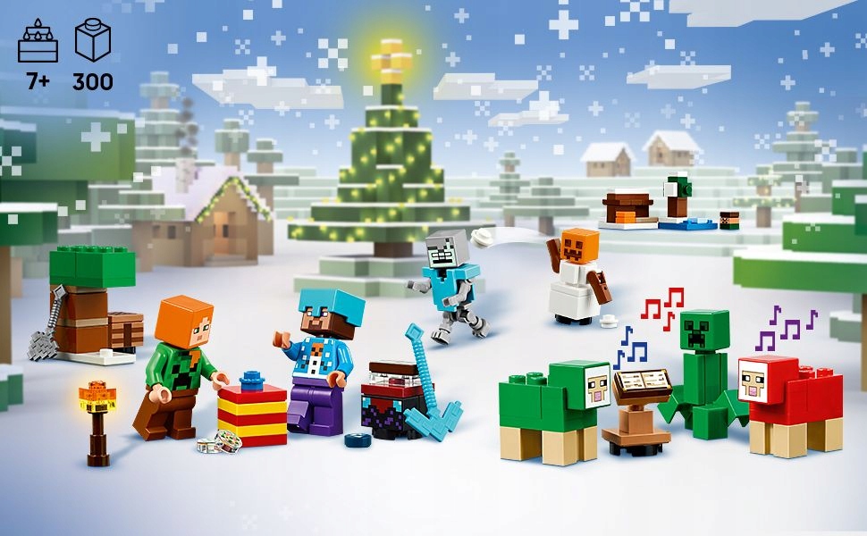 LEGO Minecraft Advento kalendorius 2025 21280 Vaikams nuo 7 metų amžiaus