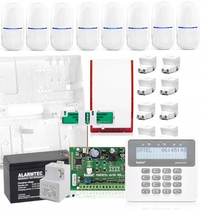 ZESTAW ALARMOWY PERFECTA 8xPIR ignoruje zwierzęta