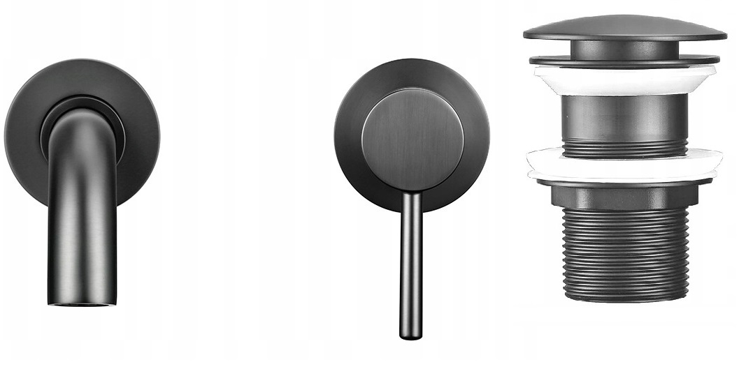 Podomietková umývadlová batéria Gun Grey Premium