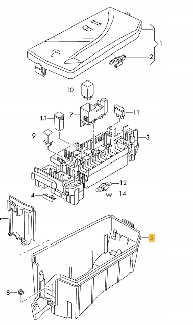 SKRZYNKA OBUDOWA BEZPIECZNIKOW VW T CROSS 19