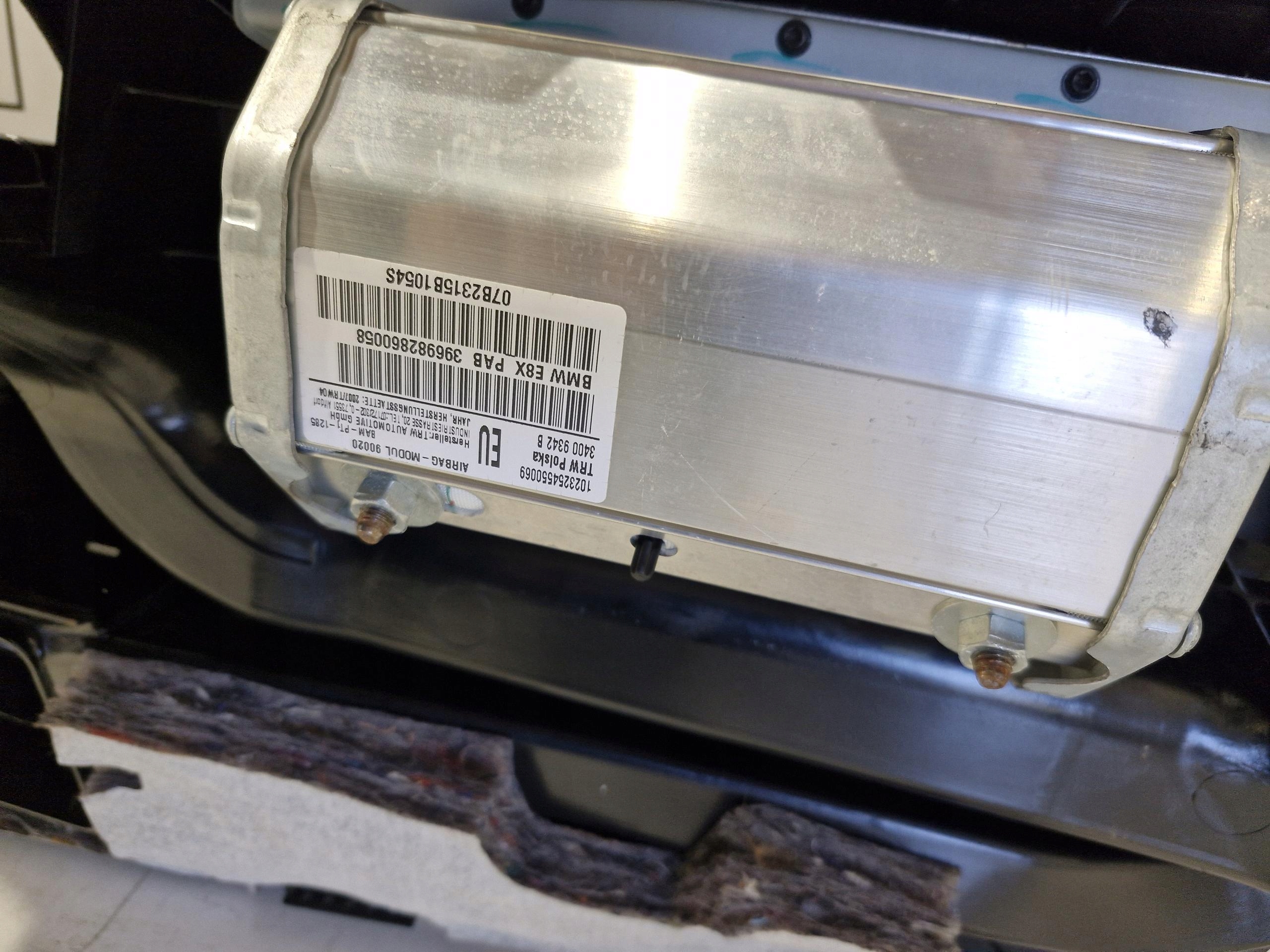 BMW E87 LCI panneau d'instruments console airbag original