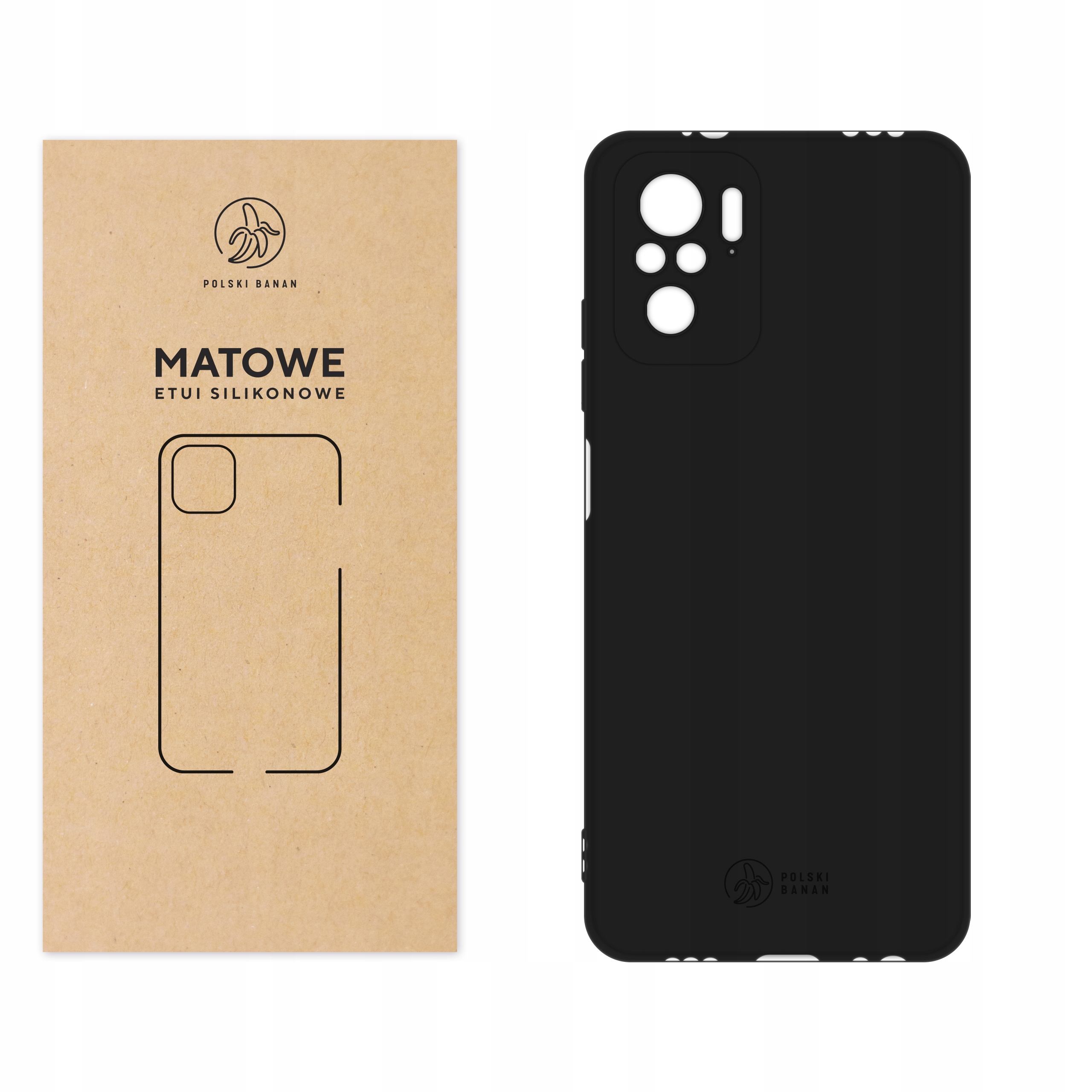 Zdjęcia - Etui Xiaomi  kolorowe Matowe czarne do  Redmi Note 10 10s 