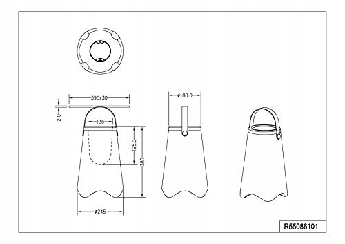 Lampa Stołowa Zewnętrzna Z Chłodziarką Bluetooth RGBW Biała Jamaica RL LIVE — miniatura 8