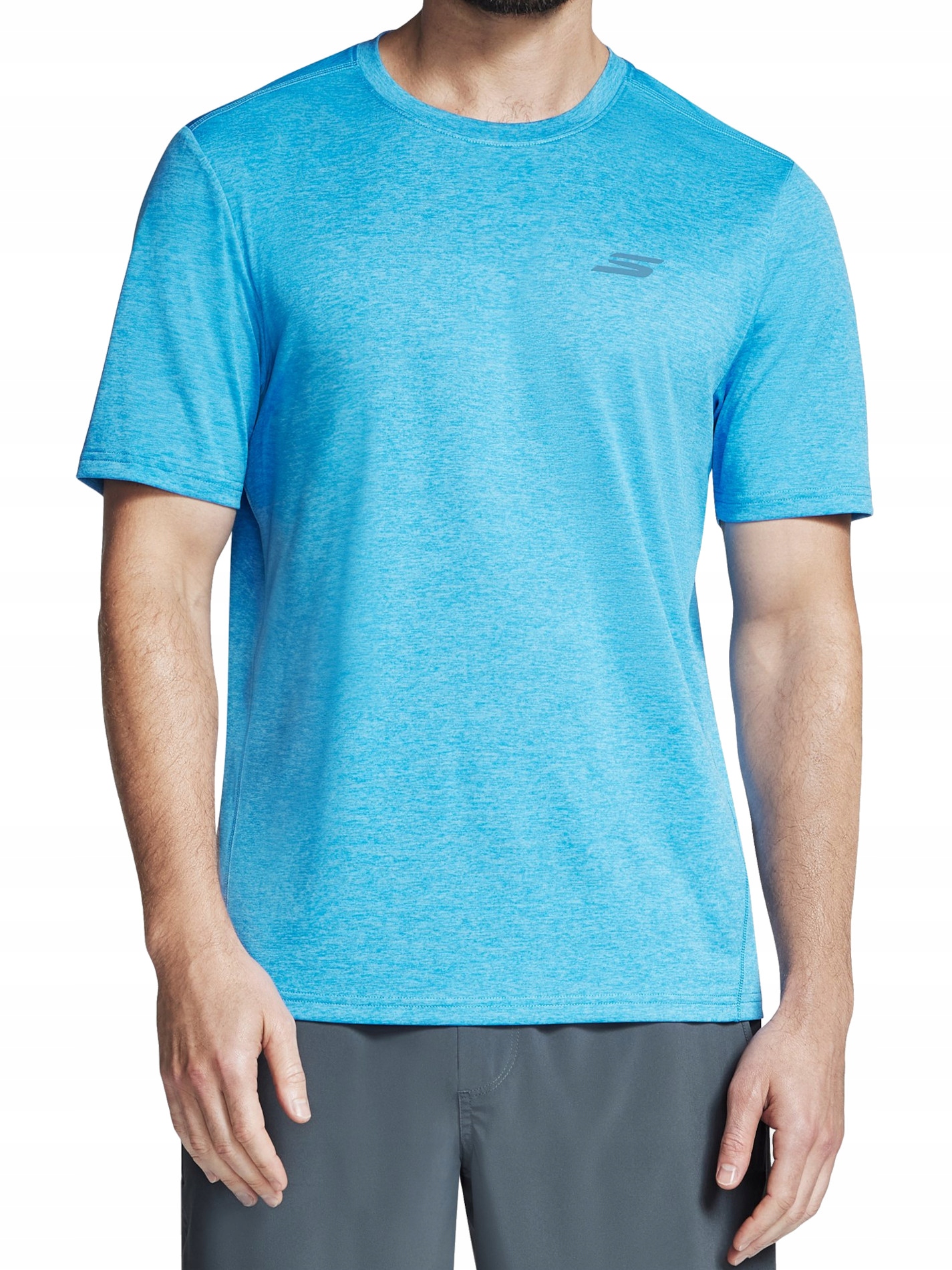 Tričko pánské Skechers TS233-TQPR rychleschnoucí tréninkové modré M