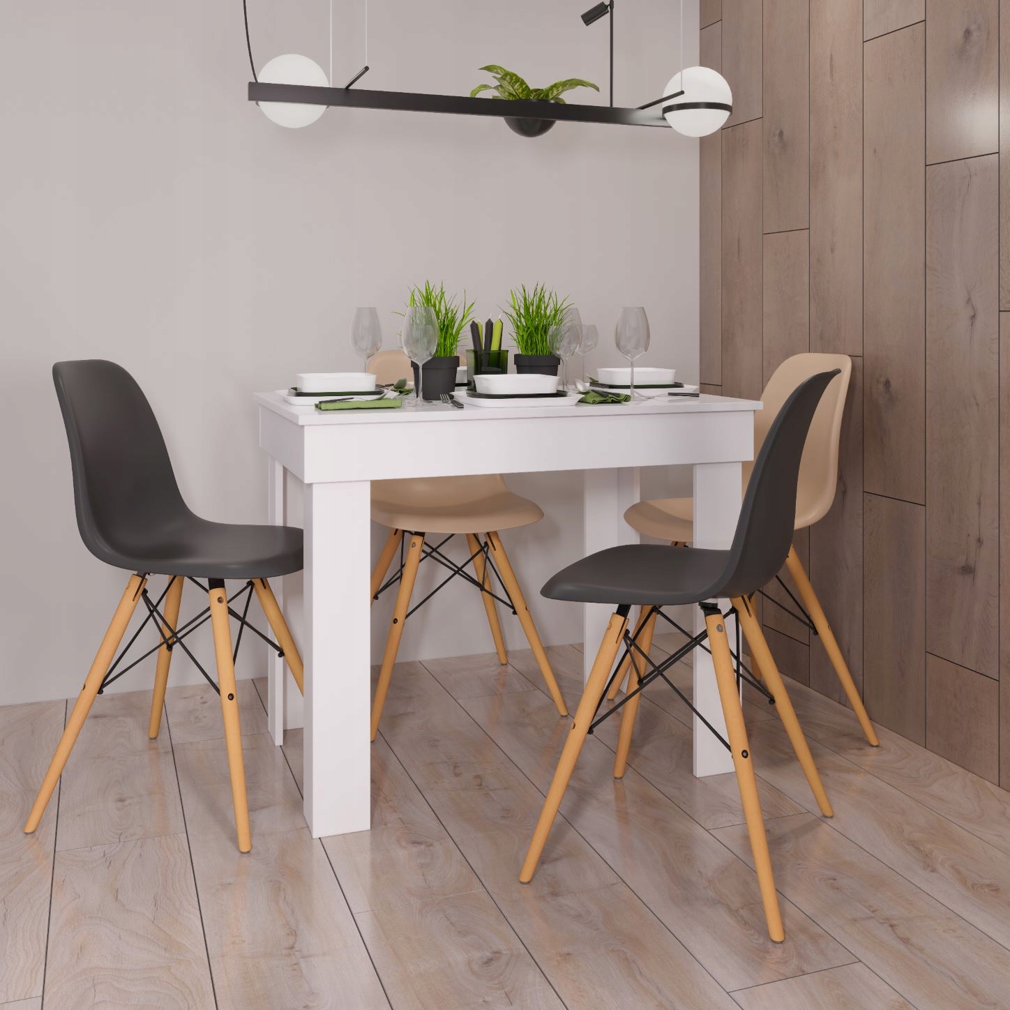 Mały stół kuchenny do jadalni 90x60cm kolor biały EAN (GTIN) 5904181901567