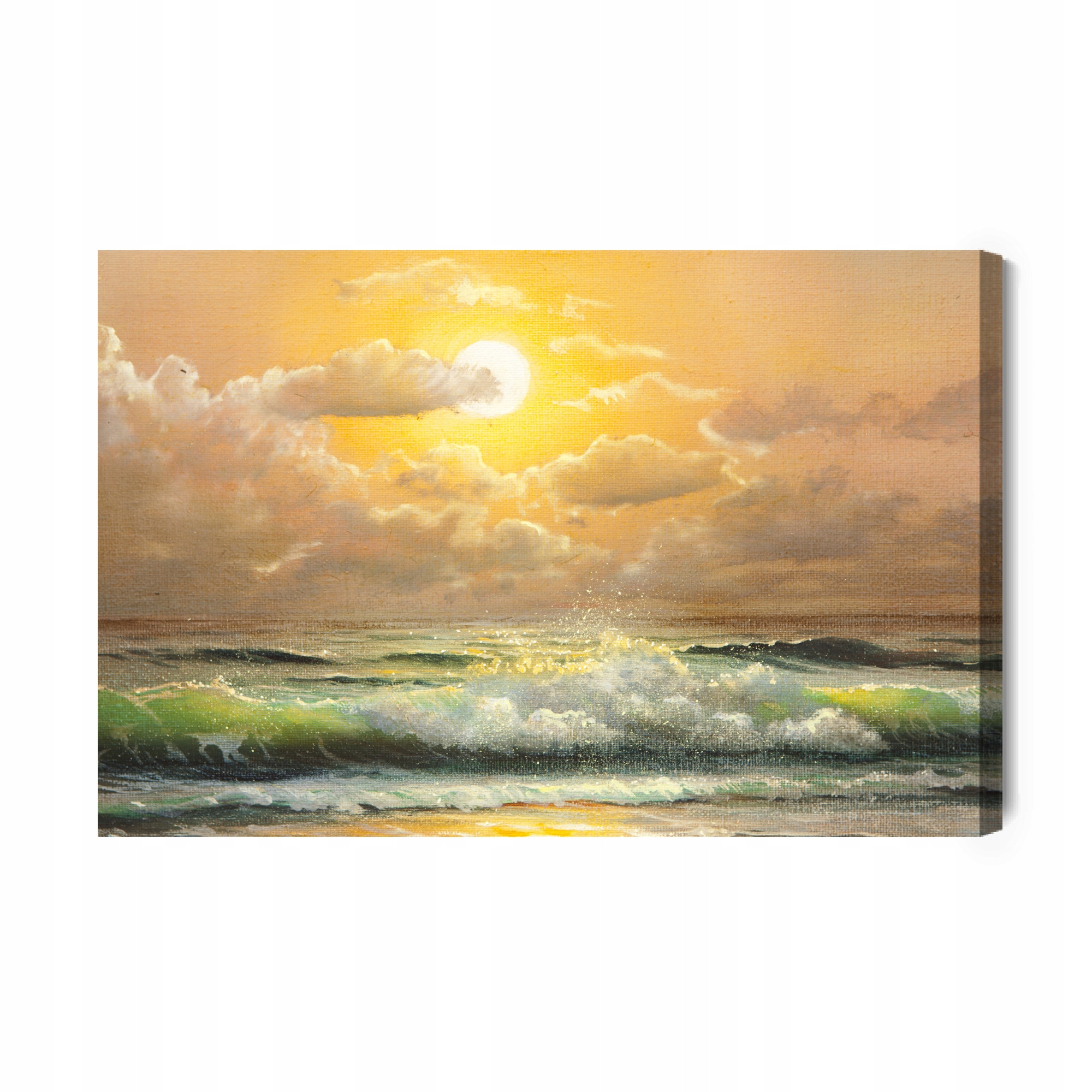 Obraz Na Plátně Slunce a mraky nad mořem Canvas 100x70