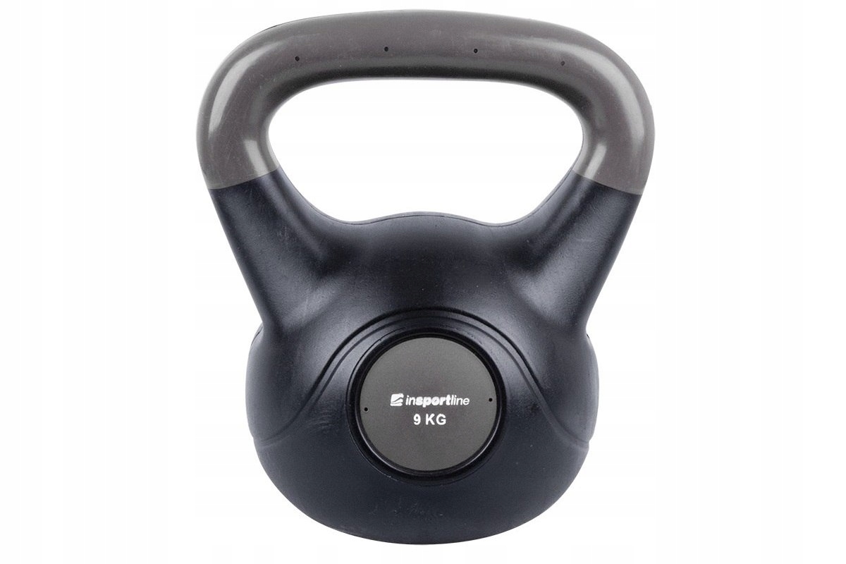 HANTLA KETTLEBELL BITUMICZNA DARK 9KG /INSPORTLINE