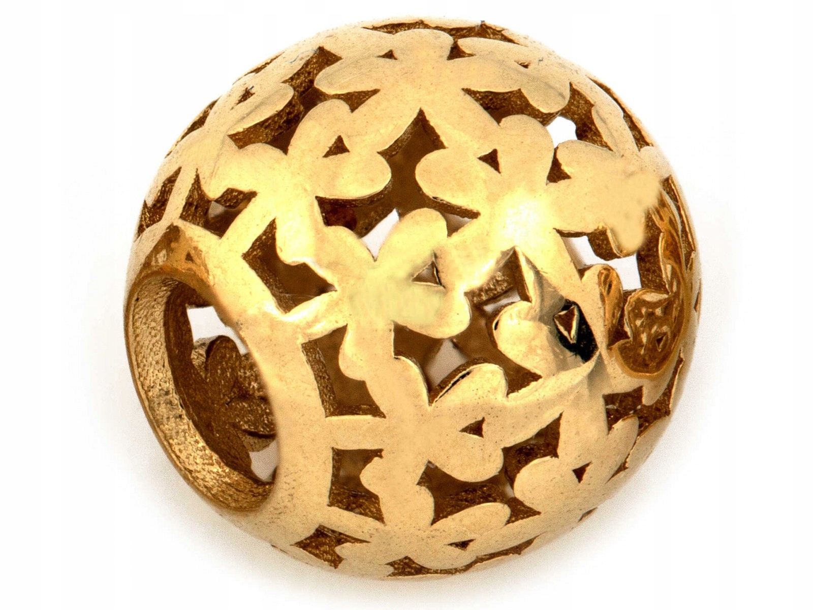 Zlatá beads ažurová kulička 585 14k náramek 1.39g decentní jako dárek