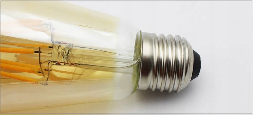 Żarówka LED ST64 E27 Filament 2300K 8W barwa ciepł Klasa efektywności energetycznej F