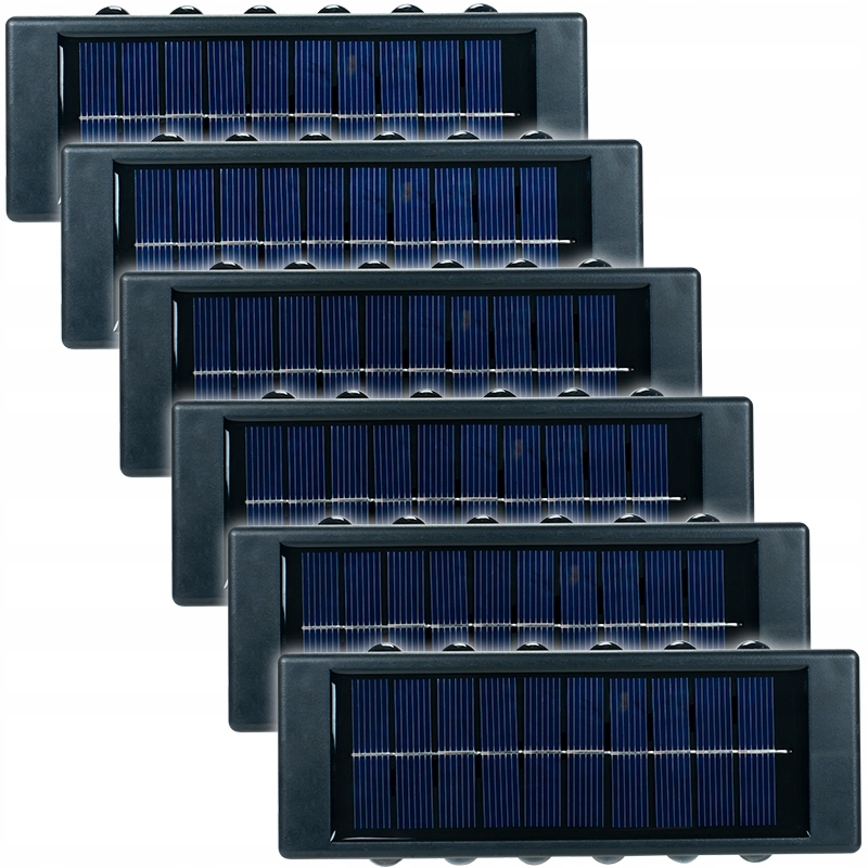 6x Zewnętrzna Lampka Solarna Led Na Taras Balkon Kinkiet Lampa Do Ogrodu