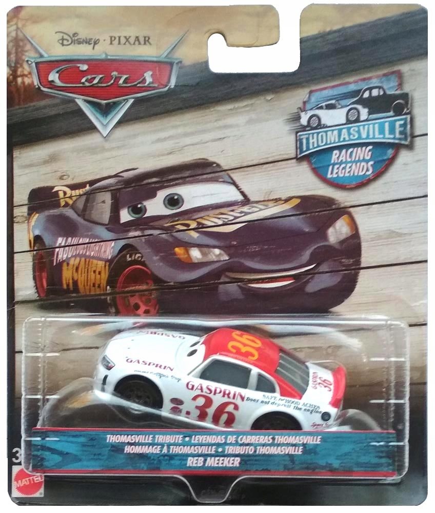 Mattel Cars Auta Thomasville Reb Meeker #36 1:55 Nowy