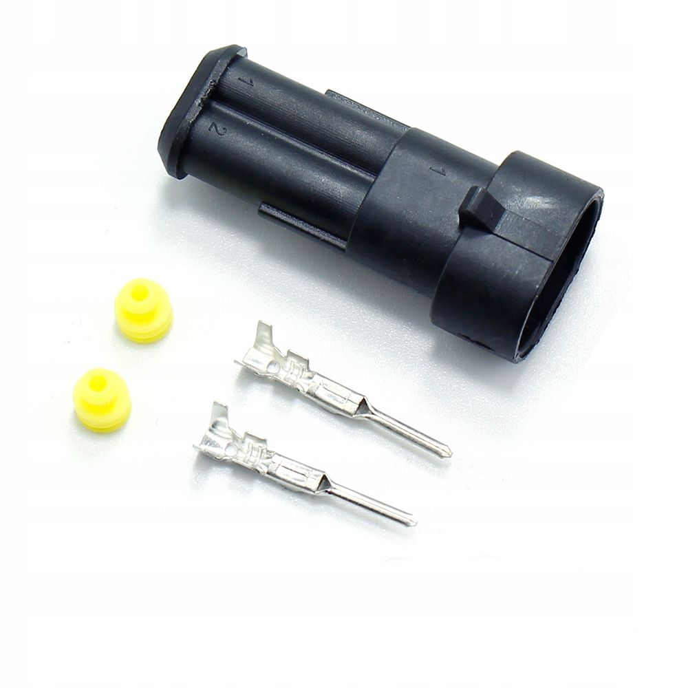 Samochodu Złącze Hermetyczne Konektor Superseal 2-PIN Wodoszczelne IP67 Wersja Europejska