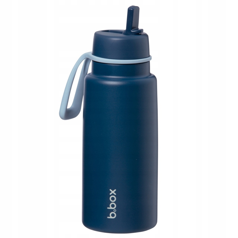 Termo Fľaša So Sklopným Náustkom, Držiak Midnight, Oceľ 1 L, Slamka