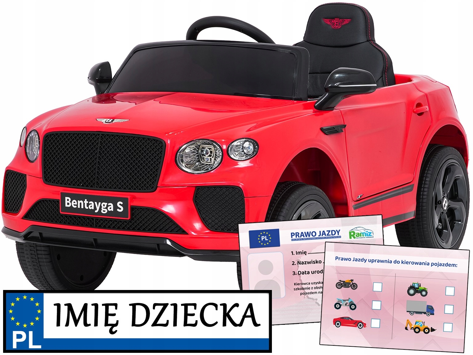 samochodzik elektryczny na akumulator dla dziecka Bentley Bentayga S +pilot