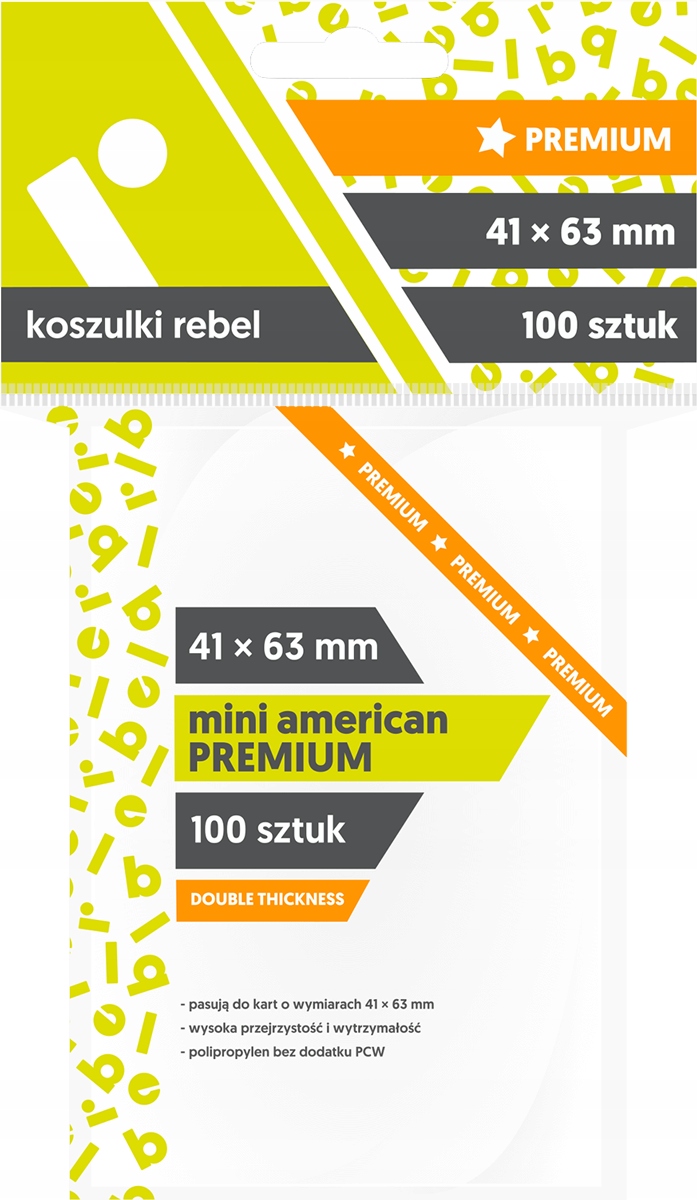 

Rebel Koszulki Mini American Premium 41x63 mm 100