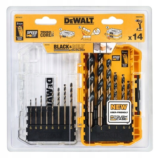 DEWALT Zestaw Wierteł Do Metalu Drewna I Tworzyw Sztucznych 23 Sztuki — miniatura 9