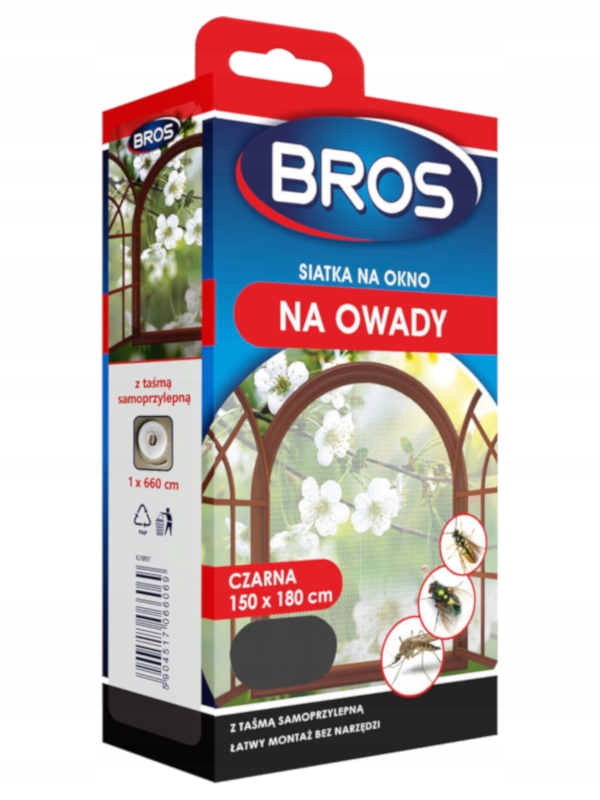 

Bros Moskitiera 150x180 cm czarna