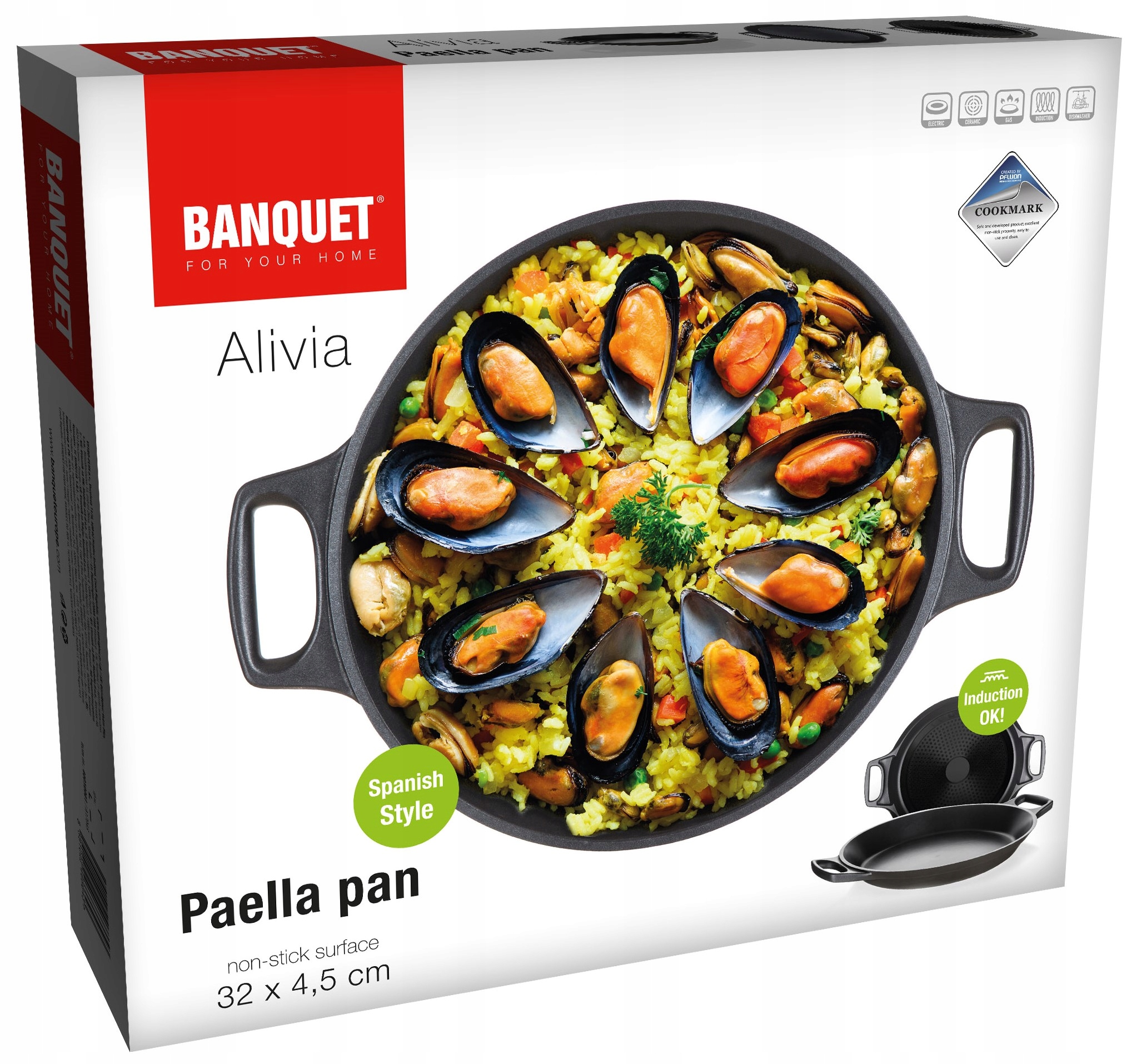 

Patelnia Paella Żeliwna Do Paelli Piekarnika Wok