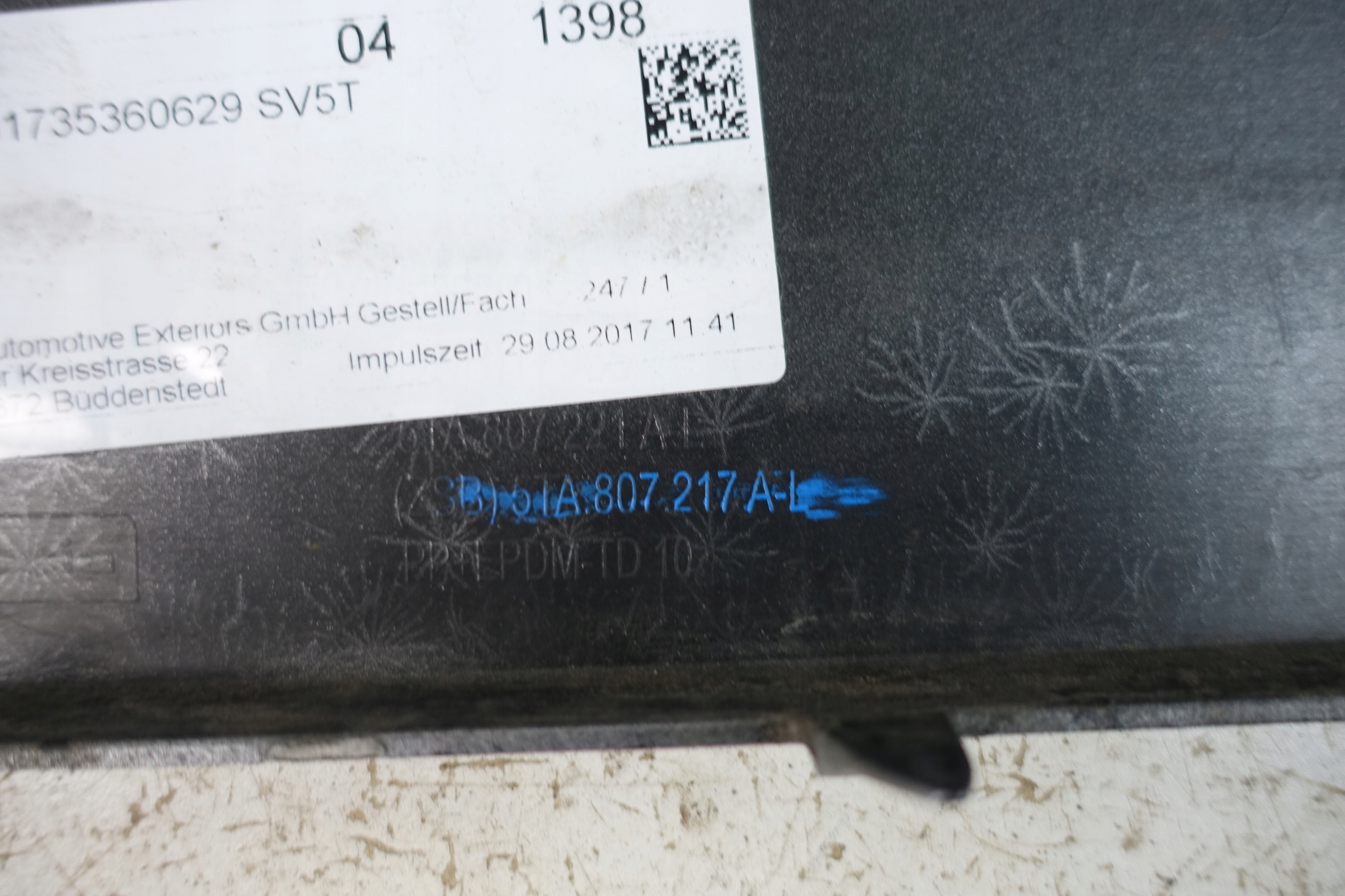 VOLKSWAGEN TOURAN III 5TA 2015- bumper front front 5TA807217AL