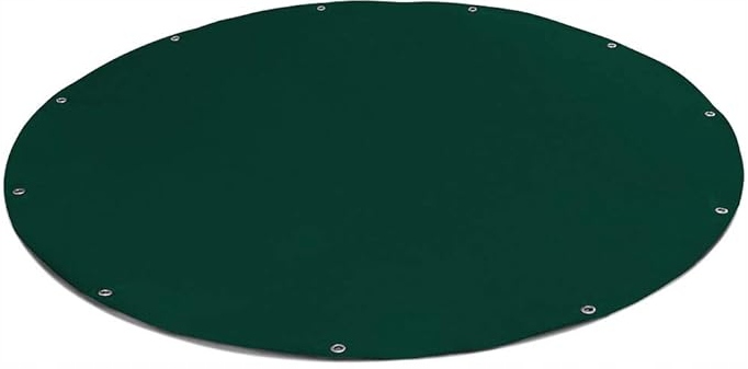 Plandeka zielona okrągła okryciowa na baseny piaskownice 80 g/m2 5 x 5m