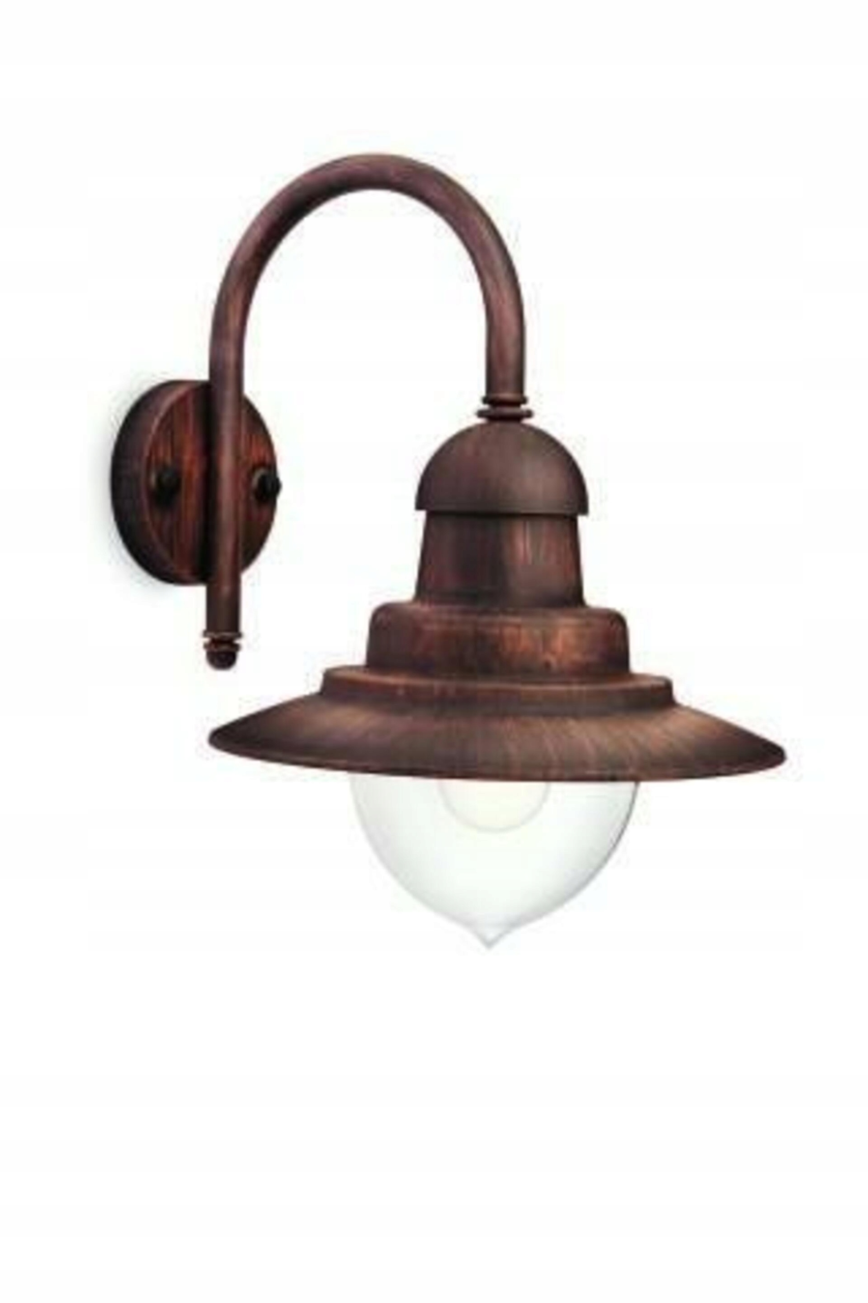 Vonkajšie nástenné svietidlo Philips Raindrop E27, IP44, bronz, 60W