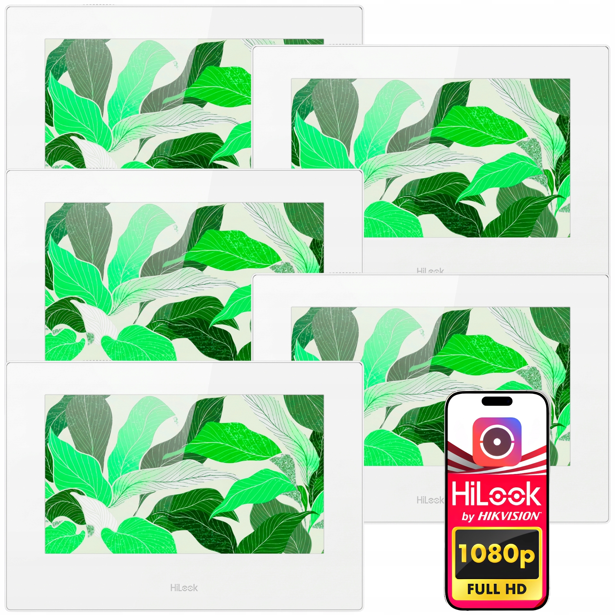 Wideodomofon HiLook 5x HD-VIS-02-W Brama Furtka Aplikacja Zasilanie zamka