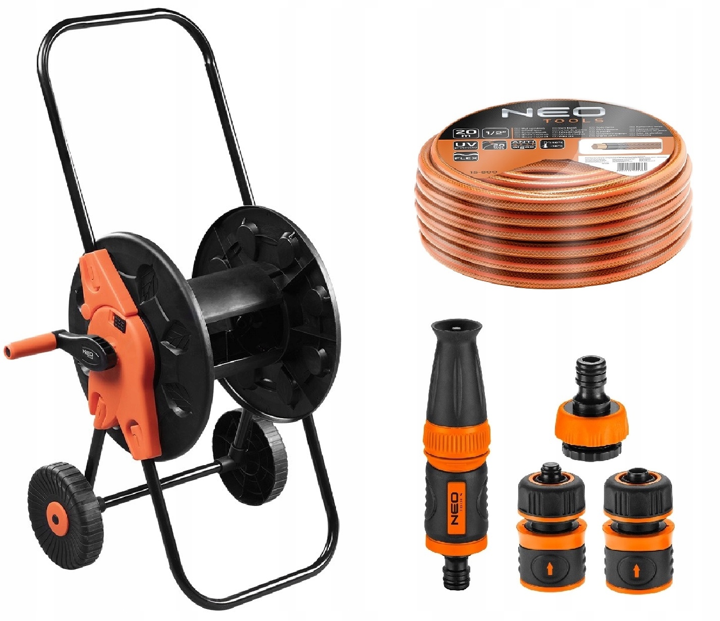 

Wózek Stojak Bęben Zraszacz Wąż Ogrodowy 20m 1/2